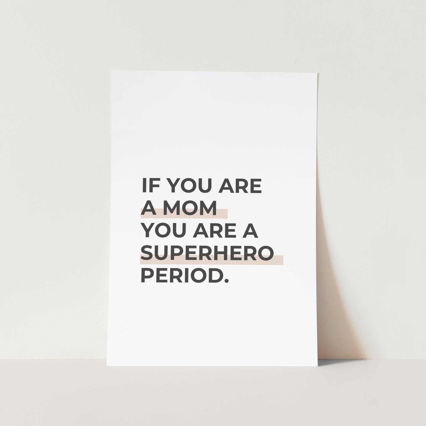 Superhero Mom Art Print