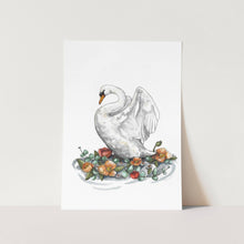 Load image into Gallery viewer, Swan by Mareli Art Print