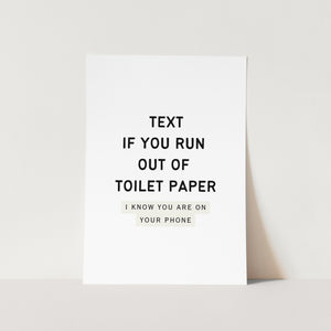 Text Me Art Print