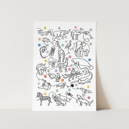 The Animal Alphabet PFY Art Print