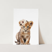 Load image into Gallery viewer, The Lion And The Flower 01 Art Print