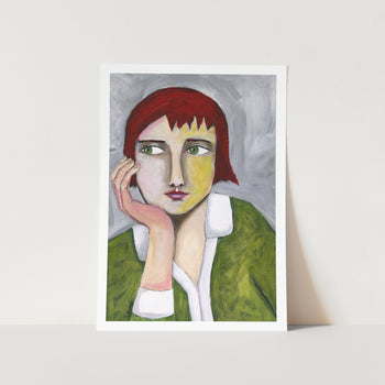 Thinking Lady PFY Art Print