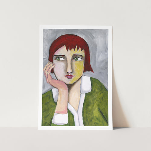 Thinking Lady PFY Art Print