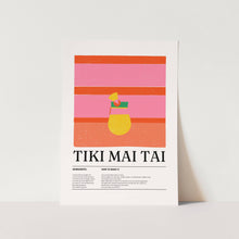 Load image into Gallery viewer, Tiki Mai Tai Recipe Art Print