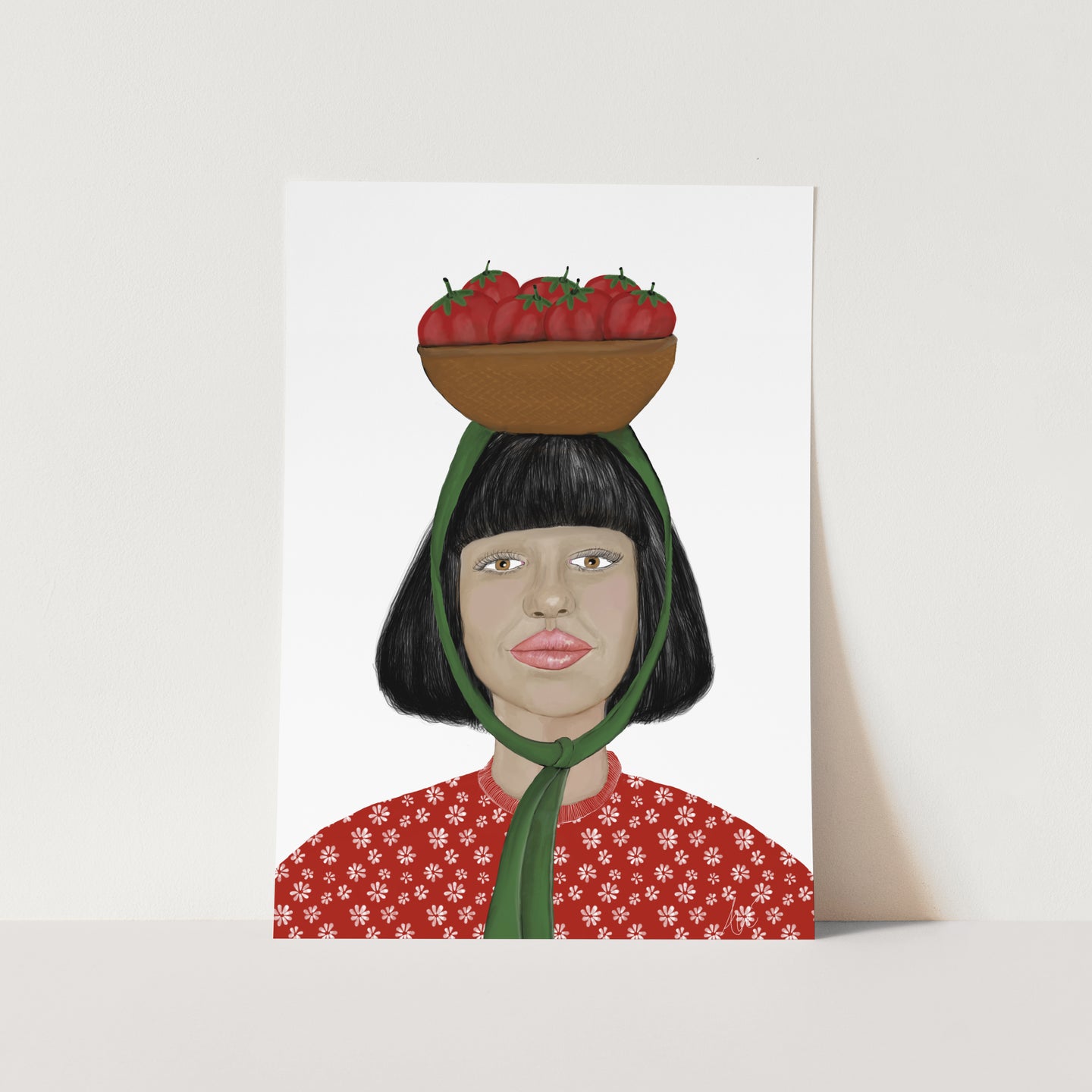 Tomato Picker Art Print