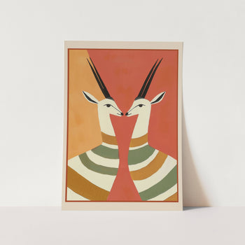 Two Gazelles in Stillness Art Print