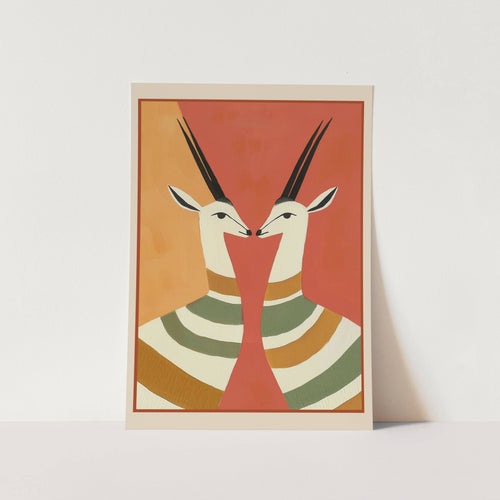 Two Gazelles in Stillness Art Print