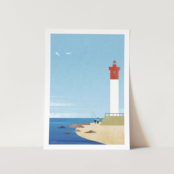 Umhlanga Lighthouse by Henry Rivers Art Print