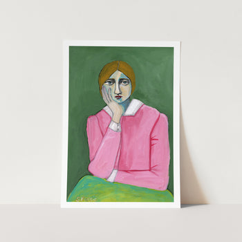 Vintage Lady in Pink PFY Art Print