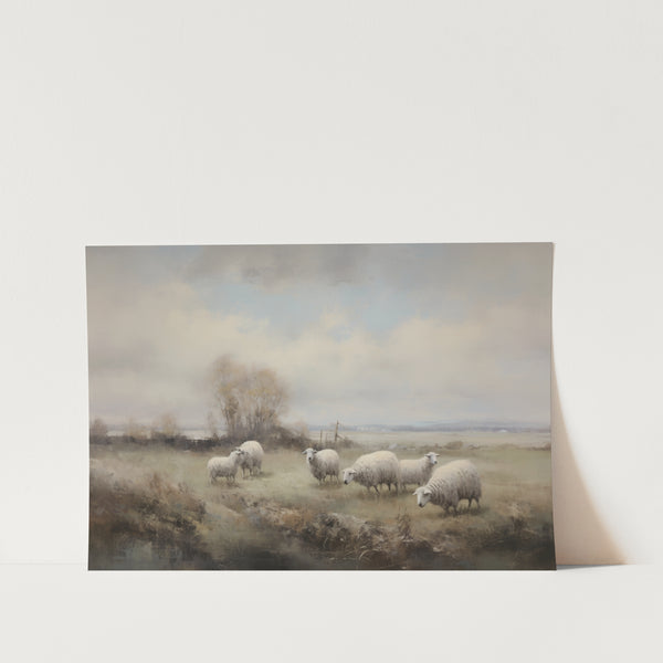 Vintage Sheep Art Print