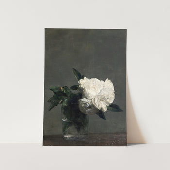 Vintage White Flower Art Print