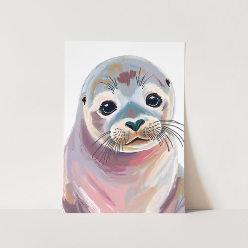 Watercolour Seal PFY Art Print