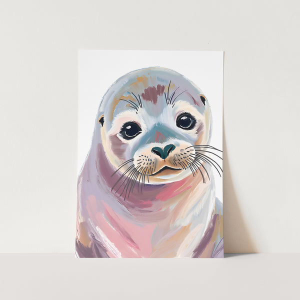 Watercolour Seal PFY Art Print