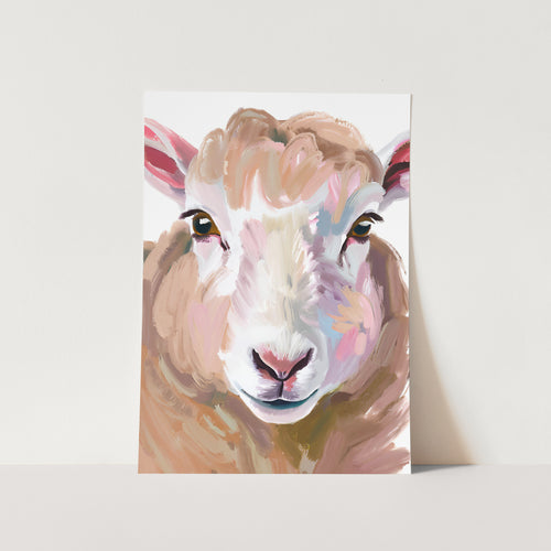 Watercolour Sheep PFY Art Print