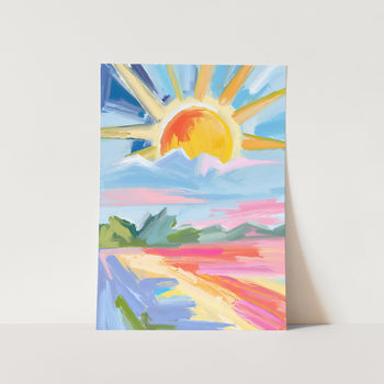 Watercolour Sunny day PFY Art Print