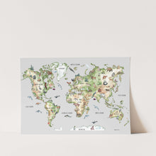 Load image into Gallery viewer, Afrikaans Map Design Art Print