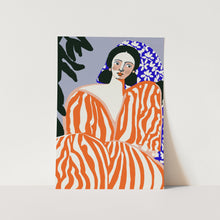 Load image into Gallery viewer, Woman In Striped Suit PFY Art Print