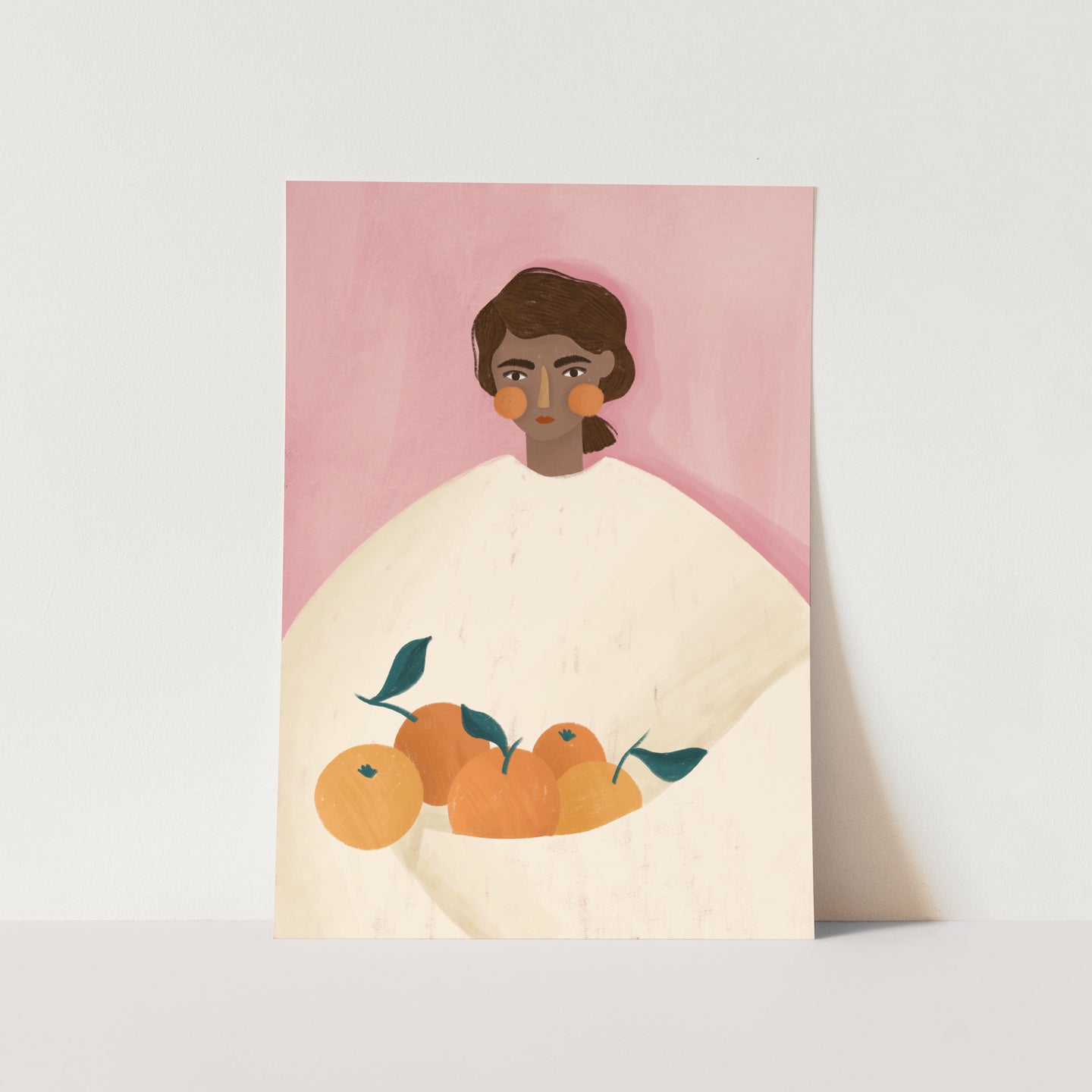 Woman With Oranges PFY Art Print