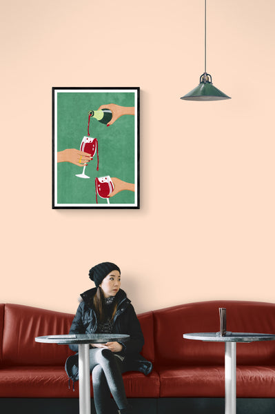 Cheers Girls PFY Art Print