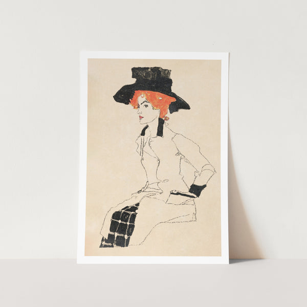 Woman by Egon Schiele PFY Art Print