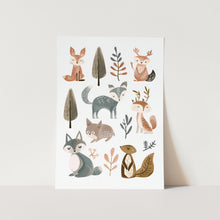 Load image into Gallery viewer, Woodland Animals No 1 PFY Art Print