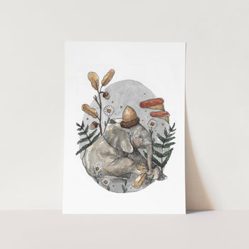 Woodlands Ellie by Mareli Art Print