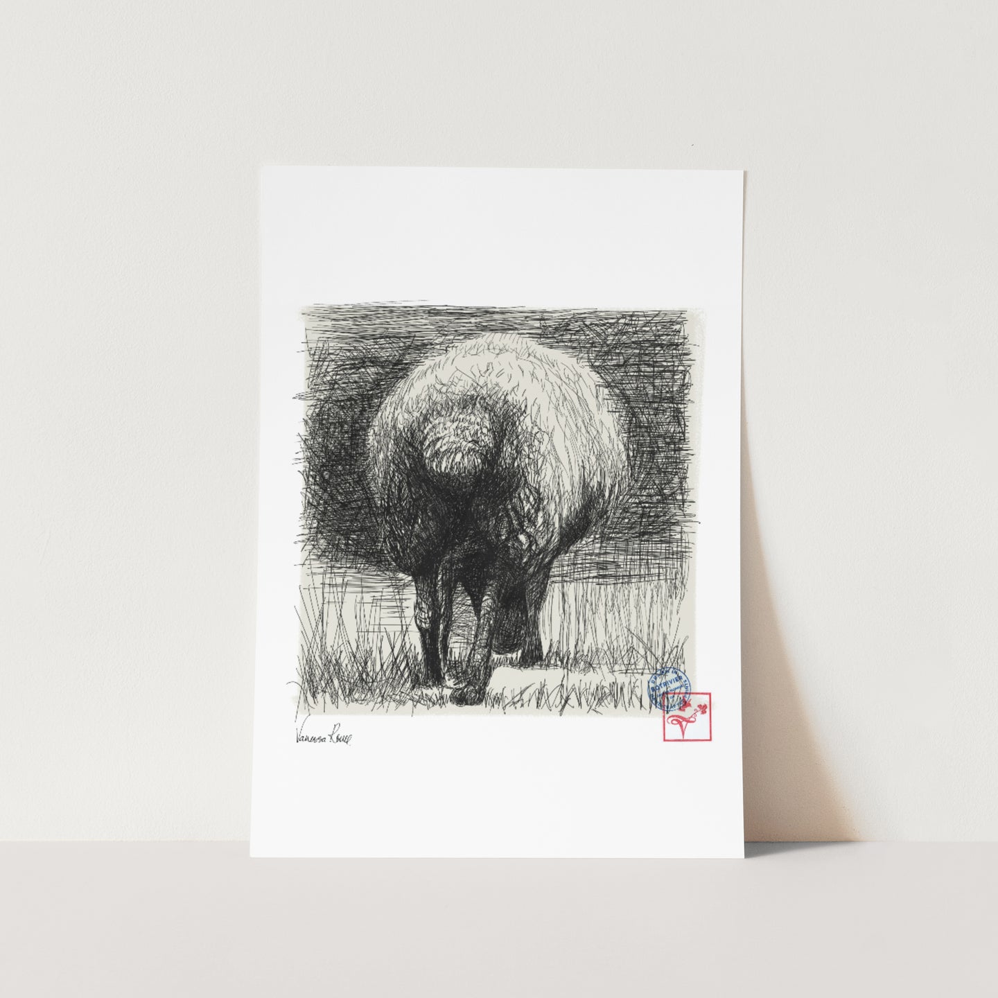 Wool Lines 01 Art Print