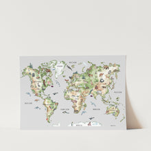Load image into Gallery viewer, English Map Design Art Print
