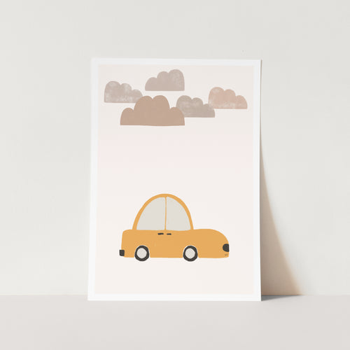 Yellow Car PFY Art Print