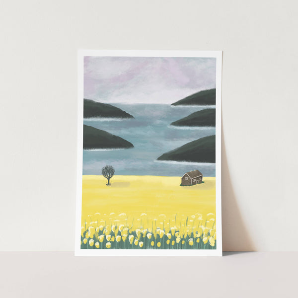 Yellow Landscape PFY Art Print