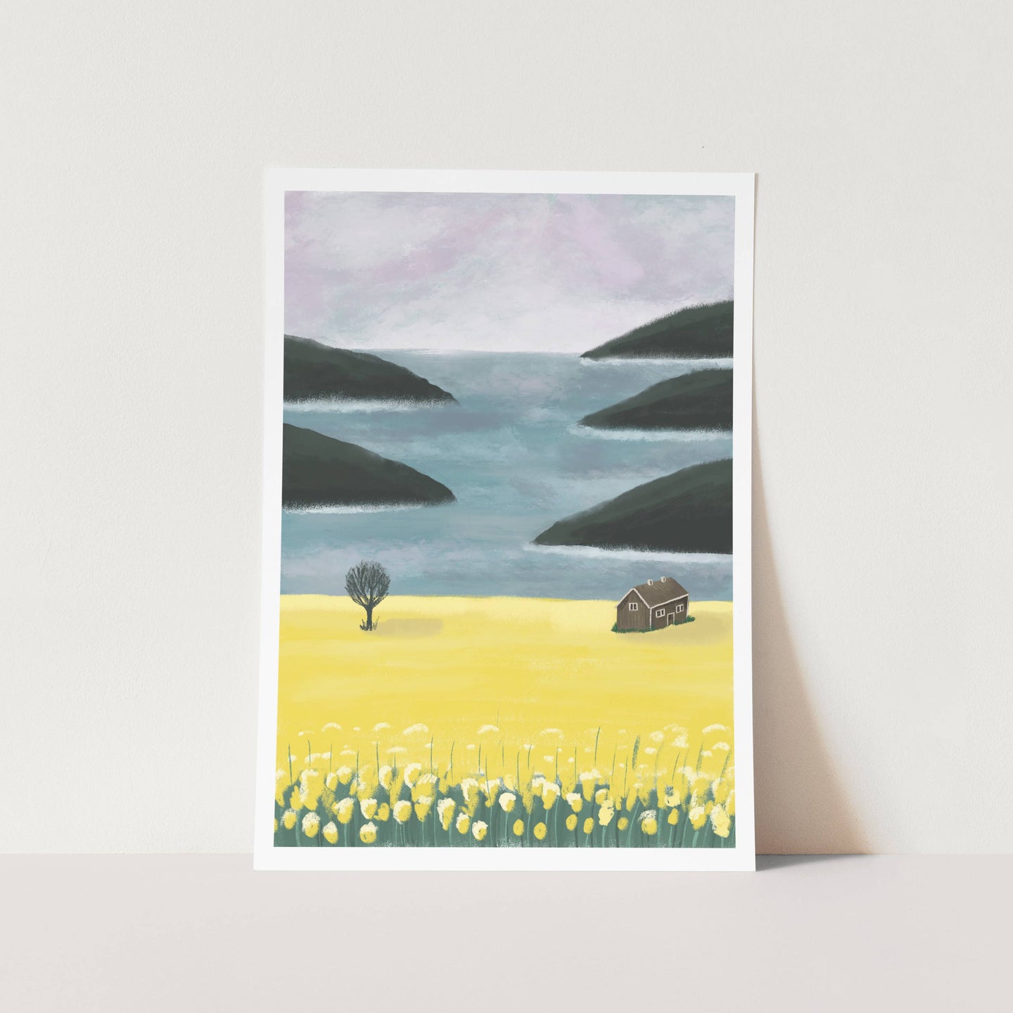 Yellow Landscape PFY Art Print