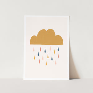 Yellow Raining Cloud PFY Art Print