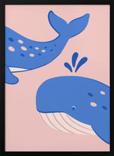 Load image into Gallery viewer, Cute Blue Whales PFY Art Print