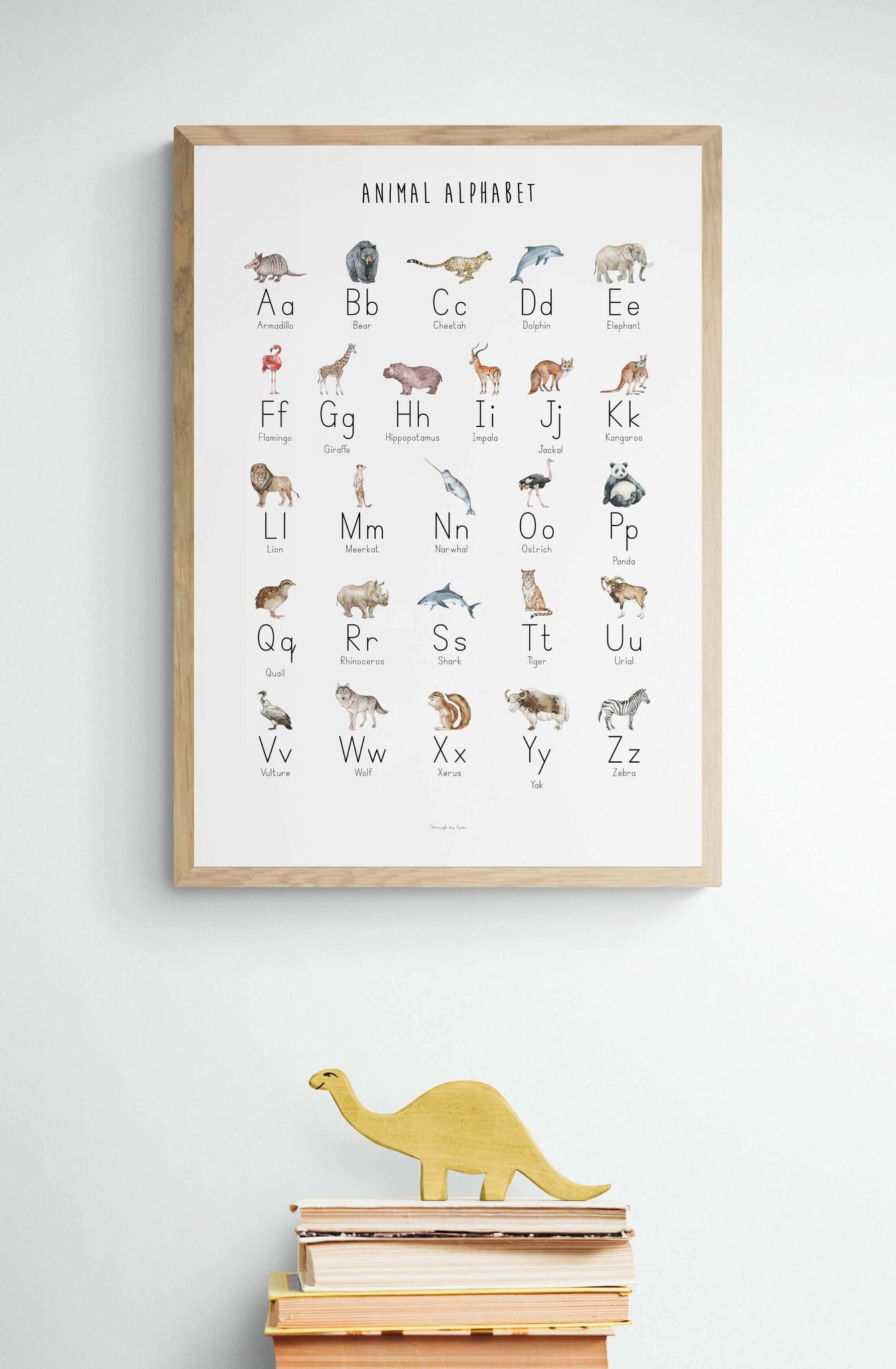 Animal Alphabet Art Print Animal Alphabet Art Print