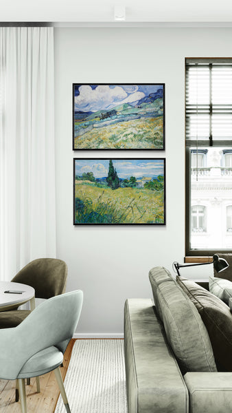 Green Wheat Field With Cypress (1889) PFY Art Print