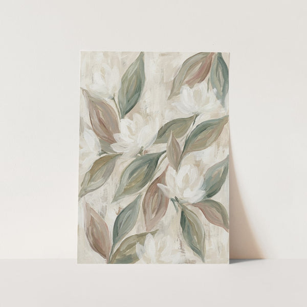 Soft Floral Branches PFY Art Print