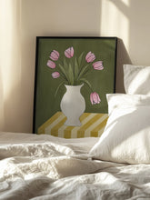 Load image into Gallery viewer, Pink Tulips Still Life PFY Art Print