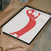 Load image into Gallery viewer, Red Dancing Woman PFY Art Print