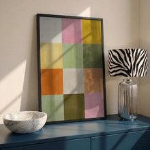 Load image into Gallery viewer, Vibrant Textured Squares PFY Art Print