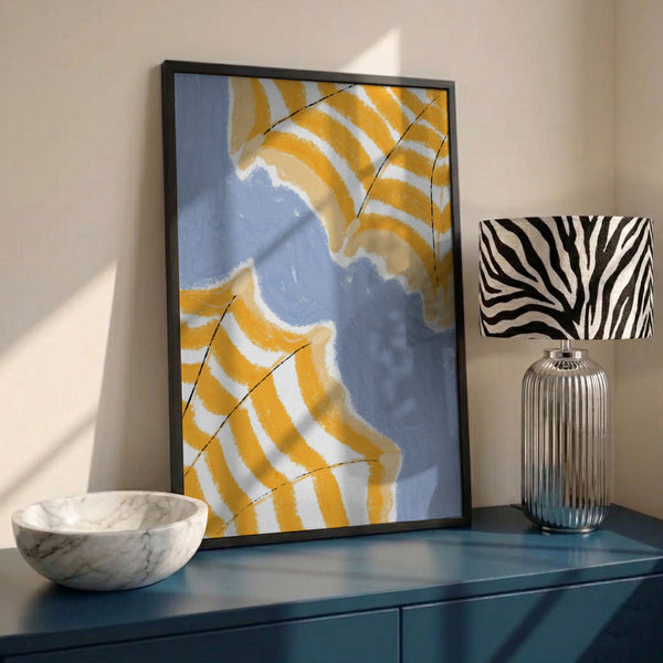 Yellow Parasols PFY Art Print