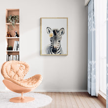 Load image into Gallery viewer, The Zebra And The Flower 01 Art Print