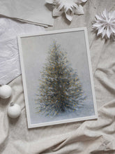 Load image into Gallery viewer, Christmas Tree In Snow PFY Art Print