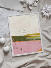 Load image into Gallery viewer, Abstract Pink Landscape PFY Art Print