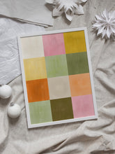 Load image into Gallery viewer, Vibrant Textured Squares PFY Art Print
