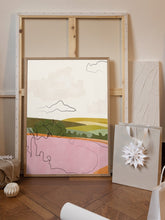 Load image into Gallery viewer, Abstract Pink Landscape PFY Art Print