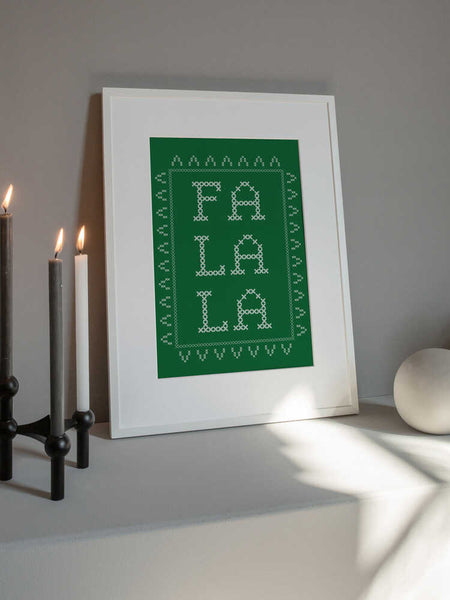 Fa La La - Cross Stitch PFY Art Print