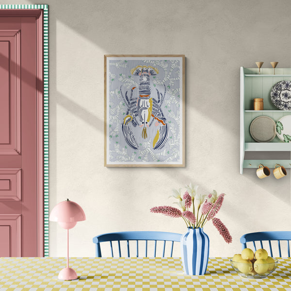 Crustacean Core Grey PFY Art Print