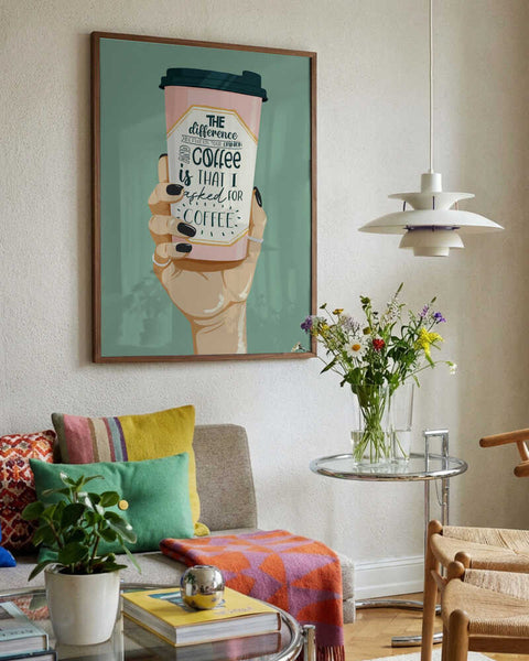 Sassy Coffee Cup Hand PFY Art Print