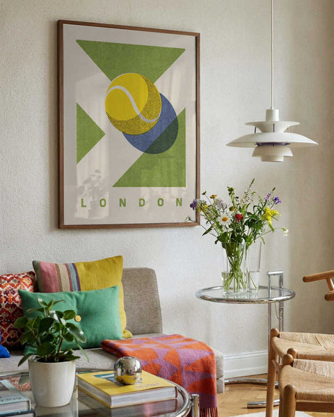 London Tennis Court Style PFY Art Print