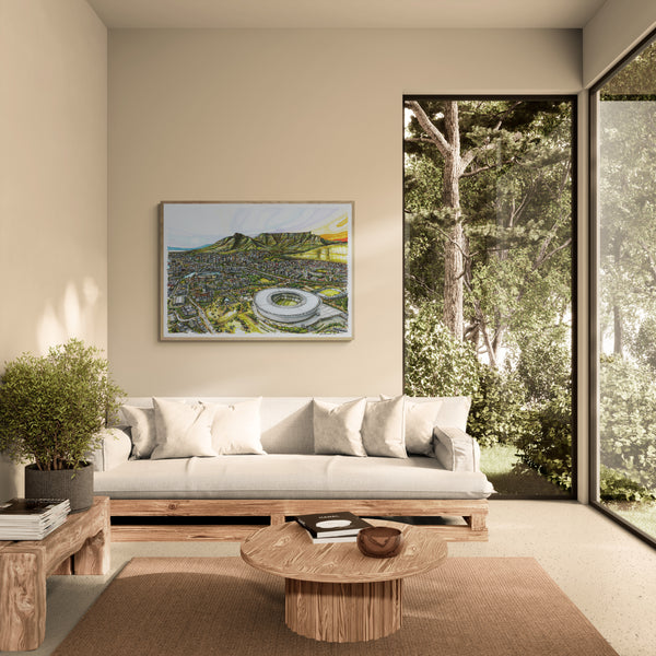 Cape Town DHL Stadium Green Point Art Print